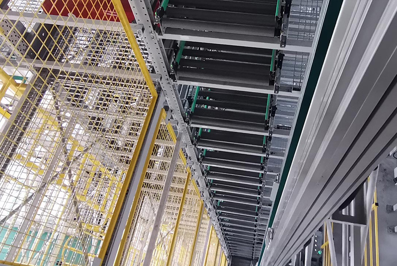 Mezzanine warehouse ASRS attic shuttle system